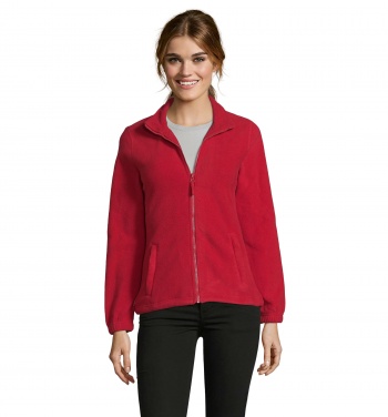 Logo trade promotional giveaway photo of: NORTH WOMEN ZIPPED FLEECE