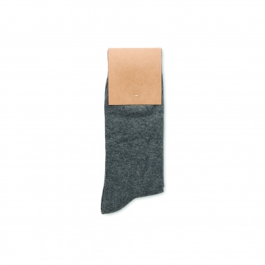 Logo trade promotional giveaways image of: Pair of socks in gift box M