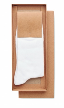 Logo trade promotional items image of: Pair of socks in gift box L