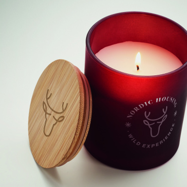 Logo trade promotional gifts image of: Plant based wax candle 200 gr