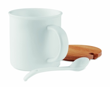 Logotrade corporate gifts photo of: Porcelain mug with spoon