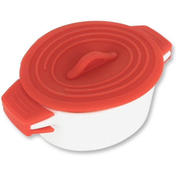 Logo trade promotional gifts image of: Porcelain pot with silicone lid DELHI