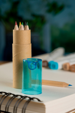 Logo trade promotional giveaway photo of: Wooden crayons BECKY