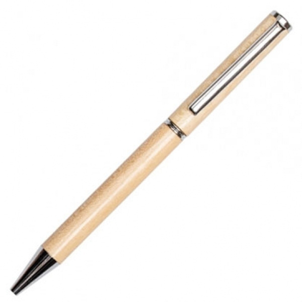 Logo trade promotional giveaways image of: Wooden ballpen HEYWOOD
