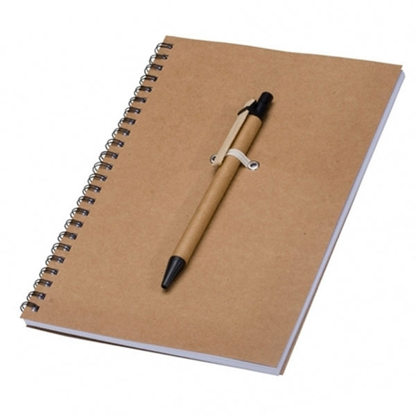 Logotrade promotional item picture of: A5 ECO Notepad KENTWOOD