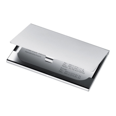 Logotrade promotional product picture of: Metal business card holder CORNWALL