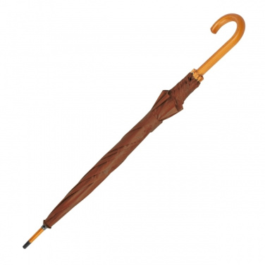 Logo trade promotional giveaways image of: Wooden automatic umbrella NANCY