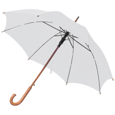 Logo trade corporate gifts picture of: Wooden automatic umbrella NANCY