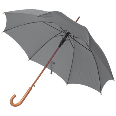Logo trade promotional item photo of: Wooden automatic umbrella NANCY