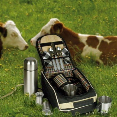 Logo trade promotional gifts image of: Luxurious picnic backpack with cool bag GEORGIA