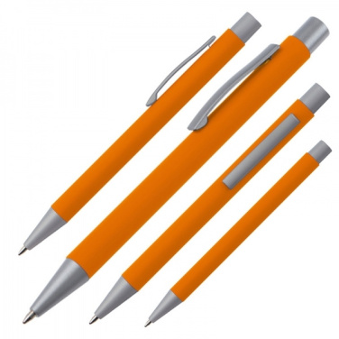 Logotrade business gift image of: Metal ballpen soft touch ABU DHABI