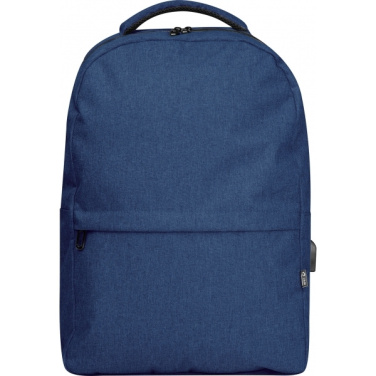 Logotrade promotional giveaway image of: rPET backpack RIMINI