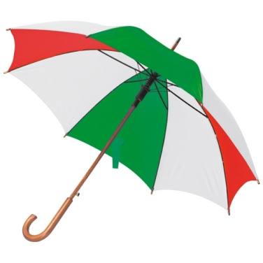 Logotrade corporate gift picture of: Wooden automatic umbrella NANCY