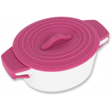 Logotrade promotional item image of: Porcelain pot with silicone lid DELHI