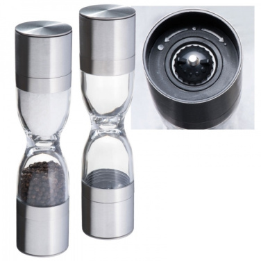 Logotrade promotional gift picture of: Salt and pepper mill 2-in-1 ROME