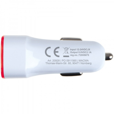 Logotrade promotional merchandise picture of: USB charging adapter KFZ FRUIT
