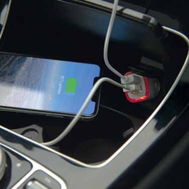 Logo trade promotional giveaways picture of: USB charging adapter KFZ FRUIT