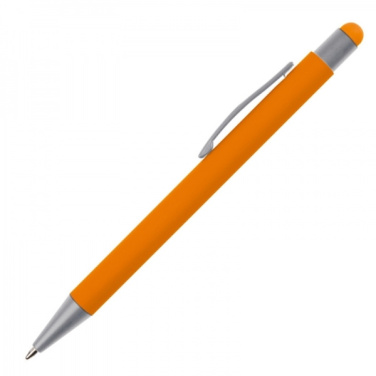 Logo trade promotional giveaway photo of: Metal ballpen touch pen soft touch SALT LAKE CITY