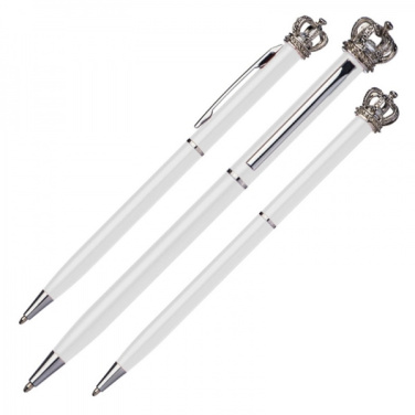 Logo trade corporate gift photo of: Metal ballpen KINGS PARK