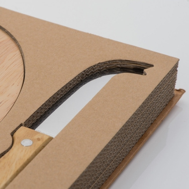 Logo trade promotional product photo of: Cheese chopping board with knife GOUDA