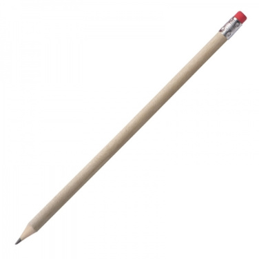 Logo trade promotional merchandise picture of: Pencil with eraser HICKORY