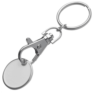 Logo trade promotional items picture of: Keyring with shopping coin ARRAS