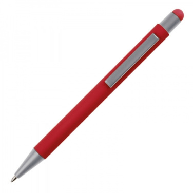 Logo trade business gifts image of: Metal ballpen touch pen soft touch SALT LAKE CITY