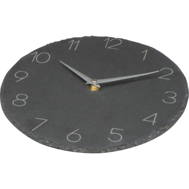 Logo trade advertising product photo of: Slate wall clock GRAZ