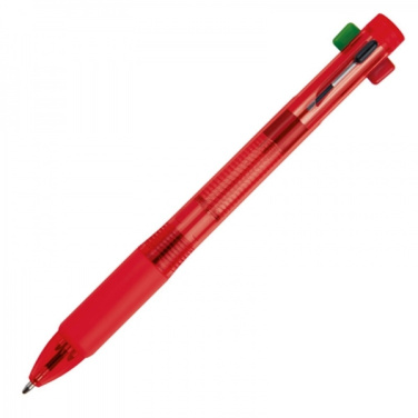 Logo trade business gift photo of: Plastic ballpen 4in1 NEAPEL