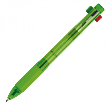 Logo trade advertising products image of: Plastic ballpen 4in1 NEAPEL