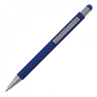 Logo trade promotional giveaways image of: Metal ballpen touch pen soft touch SALT LAKE CITY