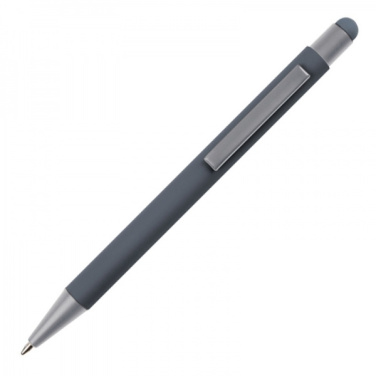 Logotrade advertising product picture of: Metal ballpen touch pen soft touch SALT LAKE CITY