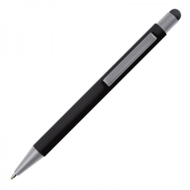 Logo trade promotional merchandise picture of: Metal ballpen touch pen soft touch SALT LAKE CITY