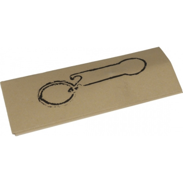 Logo trade promotional merchandise picture of: Keyring with shopping cart chip STICKIT