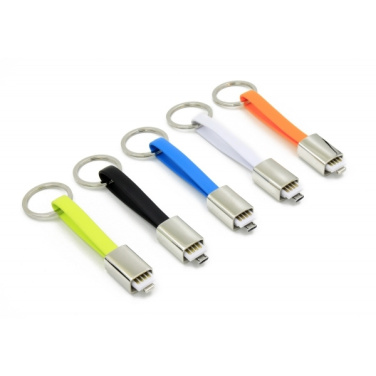 Logotrade advertising products photo of: Data transfer cable and keyring