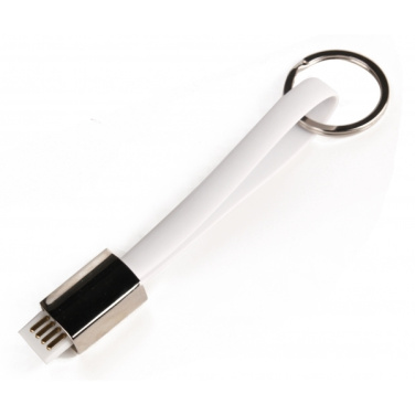 Logotrade promotional gift image of: Data transfer cable and keyring