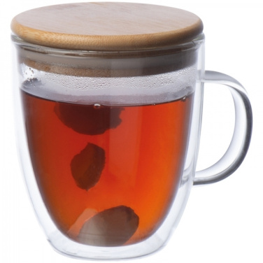 Logotrade promotional gifts photo of: Double-walled glass cup GERTHE 350 ml
