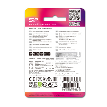 Logo trade business gift photo of: Pendrive silicon power F80 2.0