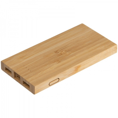 Logotrade advertising products photo of: Bamboo power bank KATOWICE