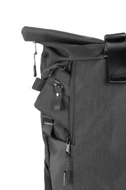 Logotrade promotional item picture of: Rolltop backpack ELBERT Schwarzwolf