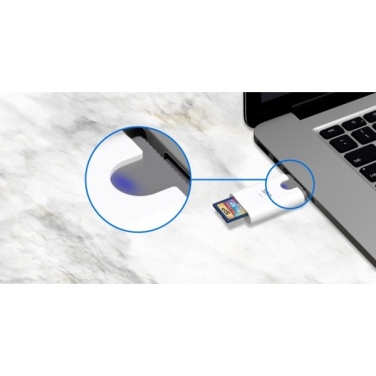 Logo trade business gift photo of: MicroSD and SD card reader Silicon Power Combo 3.1