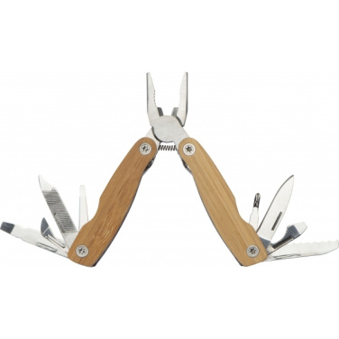 Logo trade promotional items image of: Multifunction tool bamboo LEEDS