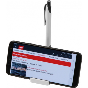 Logotrade promotional gift image of: Mobile phone holder with metal ballpen REGINA