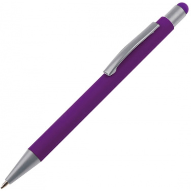 Logo trade advertising products image of: Metal ballpen touch pen soft touch SALT LAKE CITY