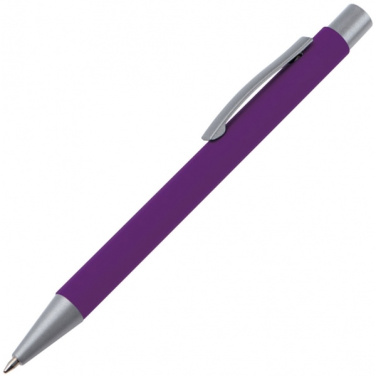 Logotrade promotional products photo of: Metal ballpen soft touch ABU DHABI