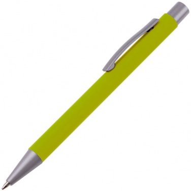 Logo trade business gifts image of: Metal ballpen soft touch ABU DHABI