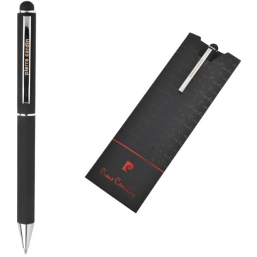 Logo trade promotional items image of: Metal ballpoint pen, touch pen, soft touch CLAUDIE Pierre Cardin