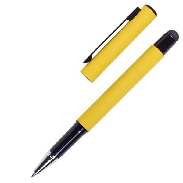 Logo trade promotional giveaways image of: Roller touch pen, soft touch CELEBRATION Pierre Cardin