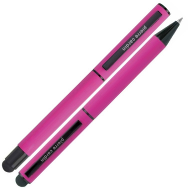 Logotrade promotional item image of: Writing set touch pen, soft touch CELEBRATION Pierre Cardin