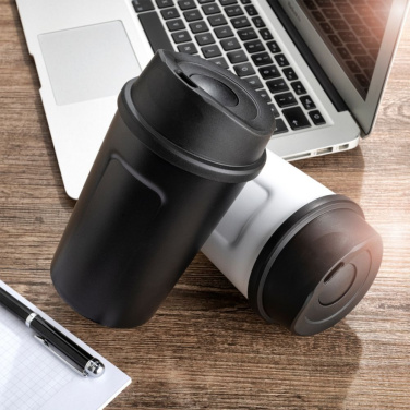 Logo trade promotional gifts image of: Thermo mug LIARD Schwarzwolf